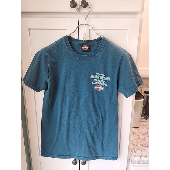 Petersons‎ Miami Beach Harley Davidson T Shirt Sz S - Picture 1 of 5